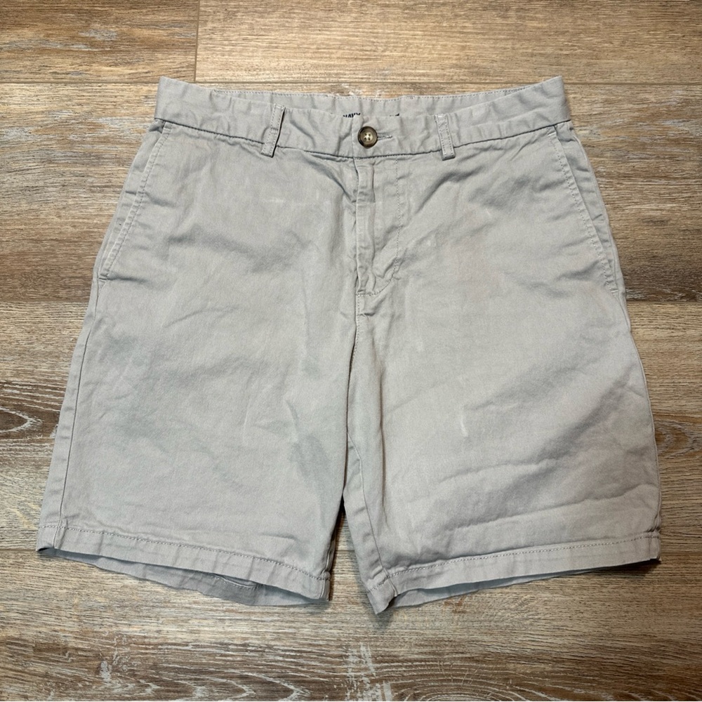 Men's Classic Cotton Old Navy Chino Shorts — Light Gray 32 Slim
